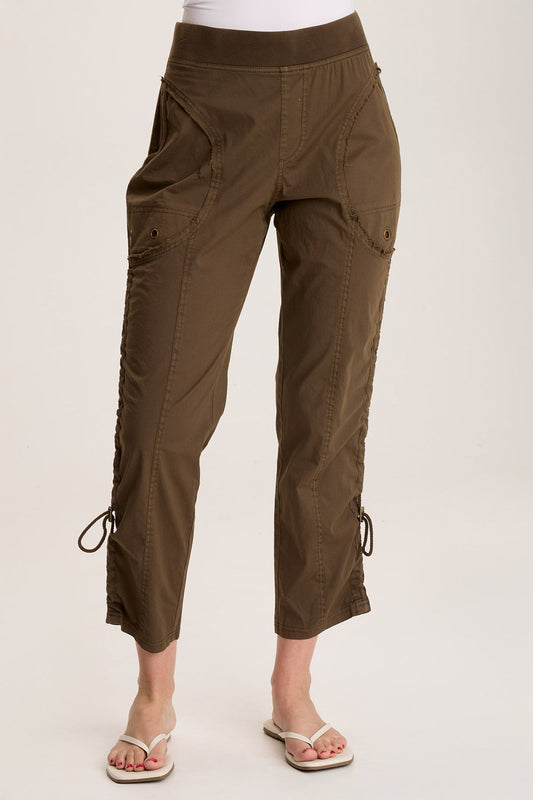 Otish Slim Poplin Crop Westgate Pigment - XCVI
