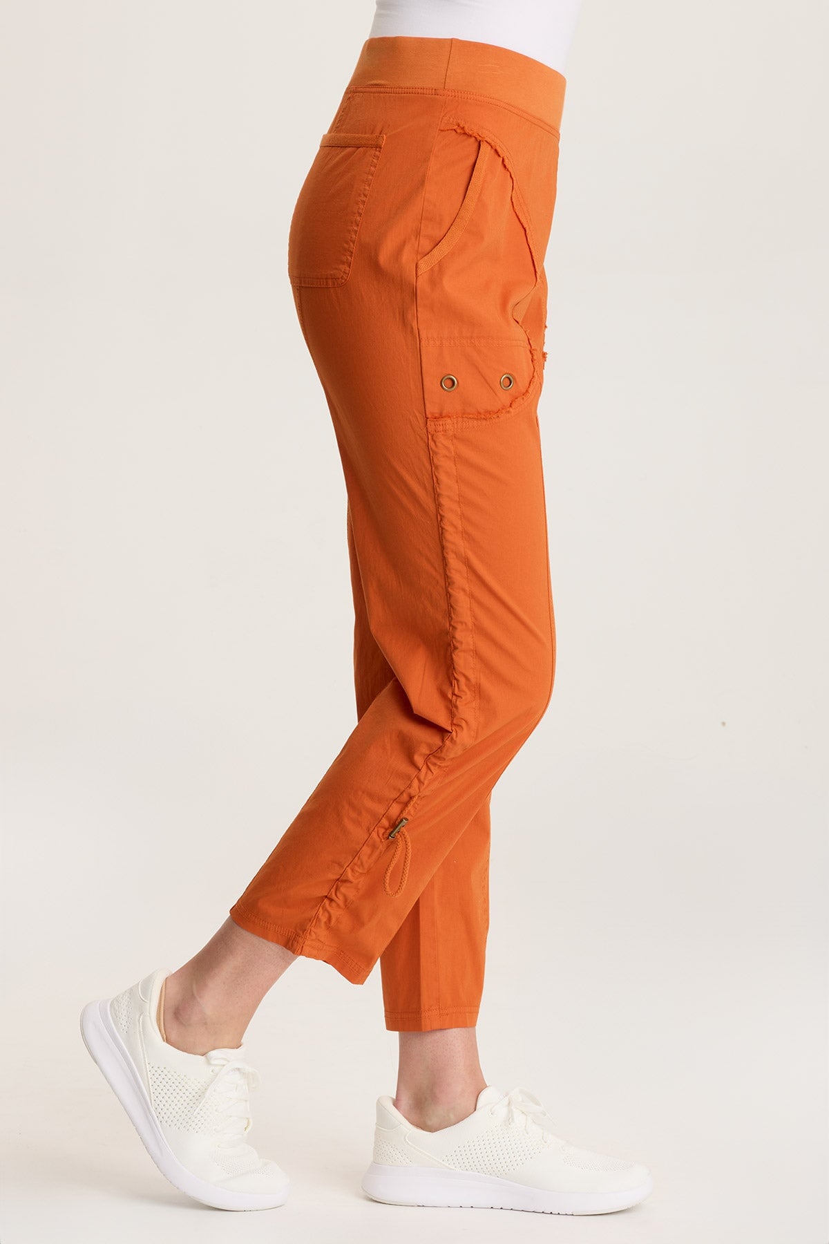 Otish Slim Poplin Crop Oriole - XCVI
