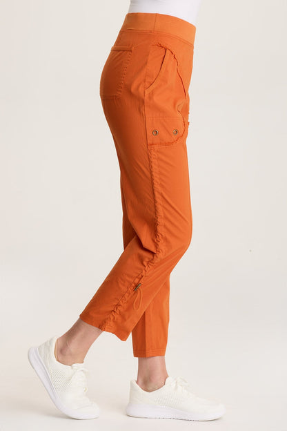 Otish Slim Poplin Crop Oriole - XCVI
