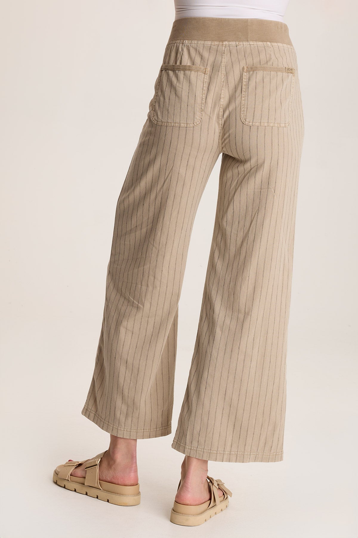 Laughlin Striped Linen Wide Leg Pant Tanglewood Pigment - XCVI