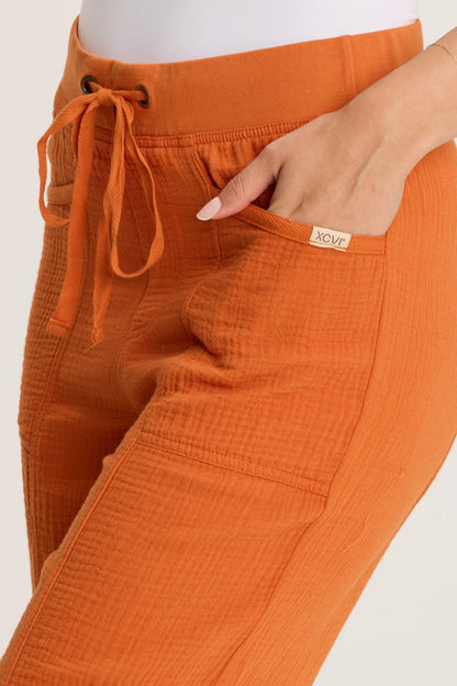 Rizal Gauze Pocket Flare Pant Oriole - XCVI